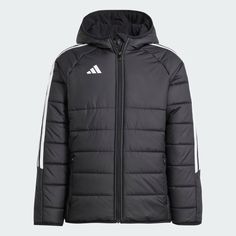 adidas Shop the Tiro 24 Winter Jacket Kids - Black at adidas.com/us! See all the styles and colors of Tiro 24 Winter Jacket Kids - Black at the official adidas online shop. Kids Winter Jackets, Adidas Shop, Kids Black, Black Kids, Adidas Online, Black Adidas, Kids Jacket, Look Cool, Stay Warm