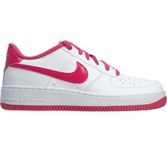 Hot Pink And White Air Force 1 Never Worn! Hot Pink Nike Air Force 1, Sporty Nike Air Force 1 In Pink For Sports, Pink High-top Nike Air Force 1 For Sports, Nike Air Force 1 Red Pink, Pink High-top Nike Air Force 1 With Cushioned Footbed, Nike Air Max Graviton, Nike Internationalist Women, Nike Kyrie 3, Softball Shoes