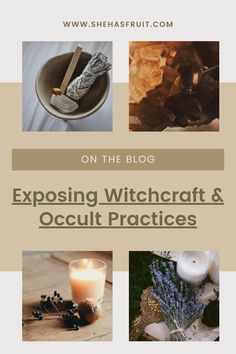 the cover of an article on the blog exposing occult practices in the church