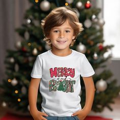 Merry and Bright Kids Christmas Tshirt, Christmas Shirt For Kids, Toddler Christmas Tshirt, Children's Holiday Tees, Kids Christmas Tees Our unisex t-shirts are made of cotton that feels soft to the touch and great choice for any season. The crew neckline and the tee's classic fit deliver a timeless style that is perfect for daily use. Kids Tshirt Gildan 5000B Unisex Shirt Materials: 100% midweight cotton Fabric blends: Heather colors - 50% cotton, 50% polyester Sport Grey - 90% cotton, 10% poly Holiday Tees, Christmas Shirts For Kids, Christmas T Shirt Design, Kids Tshirt, Christmas Tshirt, Toddler Christmas, Boys Christmas, Christmas Tees, Kids Tops