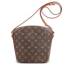 Your purchase of a Pre-Owned Designer Handbag will include an attached authentication tag, ensuring it has met the highest of standards and verifying its authenticity. All returns must include this authentication tag still attached to the item.  Discover the timeless elegance and unique design of the pre-owned Louis Vuitton Drouot Monogram crossbody bag. Crafted from iconic brown coated canvas, this eye-catching piece combines the classic appeal of the Monogram print with a distinctive bucket sh Pre Owned Louis Vuitton, Monogram Prints, Designer Handbag, Brown Coat, Fashion Handbags, Designer Handbags, Calf Leather, Timeless Elegance, Fashion Bags