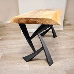 Bench Legs 107 Draco 16H Metal DIY Furniture metal bench legs bench legs metal work bench legs Table Legs Diy, Modern Industrial Table, Modern Table Legs, Live Edge Wood Table, Brass Table Legs, Industrial Table Legs, Metal Desk Legs, Classy Furniture, Metal Furniture Legs