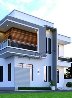 this is a 3d rendering of a modern house