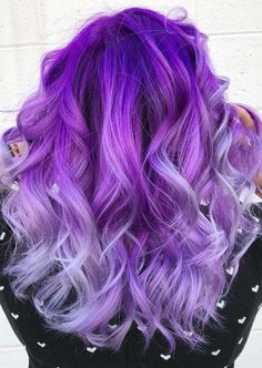 cores de cabelo Long Purple Hair, Purple Hair Color, Purple Hair, Hair Color, Purple, Hair, Black, Color, Hair Colour