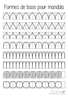 the printable worksheet for how to draw an ornamental pattern in spanish and english