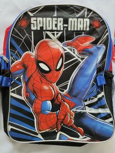 1- 16 inch Backpack Spiderman 1- 11 Inch BPA FREE Insulated Lunch Bag Spiderman 2 Piece Set Spiderman 16 inch Backpack set with backpack & Lunch Bag Ideal for an amazing Marvel day at school Themed Backpack For End Of School Year, Themed Multicolor Standard Backpack, Themed Backpack For Back To School, Themed Rectangular School Backpack, Themed Blue Backpack For End Of School Year, Red Themed Standard Backpack, Themed Student Backpack, Themed Travel Backpack, Themed Standard Backpack For School