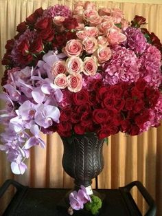 Roses And Hydrangeas, Rose Flower Arrangements, Large Flower Arrangements, Flower Arrangement Designs, Unique Flower Arrangements, Orchid Arrangements, Memorial Flowers, Fresh Flower Delivery, Modern Flower Arrangements