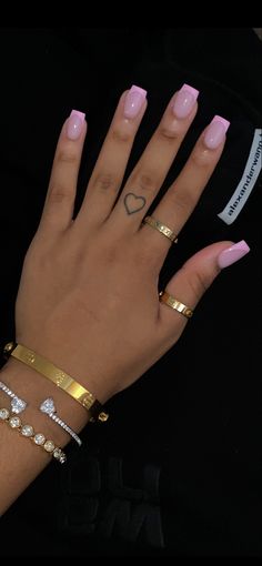 PINK FRENCH TIP NAILS 
NAILS
NAIL TECH 
NAIL DESIGN 
ACRYLIC NAILS 
ART 
GOLD JEWELLERY 
SILVER JEWELLERY Pink French Tip Toes, French Tip Toes, Pink French Tip, Stile Hijab, Milky Nails, Search Pins, Work Nails