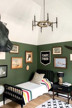 Green Bedroom Walls Green Boys Room, Boy’s Room, Up House, Medieval Times, Kid Room