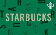 the starbucks logo is surrounded by letters that spell out starbucks's name and symbols