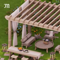 an image of a patio with furniture and flowers