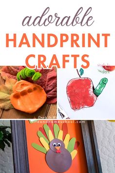 an adorable handprint craft for kids to make