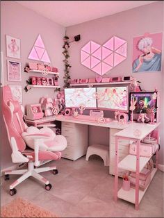 #BEAUTY, #RELATIONSHIPS #Fashion #Animals #Outfits #Winter Outfits #Animals Pink Room, Gaming, Computer, Desk, Bedroom, Toys, Wall, Pink, Furniture