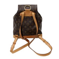 Looking for a Travelpack bag that's both stylish and practical? Look no further than the Louis Vuitton Montsouris Mini Bag. This versatile bag is perfect for everyday use, with plenty of room for all your essentials. The exterior is clean and elegant, with a honey patina leather trim that adds a touch of luxury. The interior is spacious and features a drawstring closure for added security. Despite signs of wear, this bag is still in great condition and would make a perfect addition to any wardro Luxury Daily Use Bags With Adjustable Straps, Designer School Bag With Adjustable Strap, Basic Wear, Celine Bags, Small Backpack, Hermes Bags, Travel Backpack, Brunei, Prada Bag