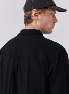 The Crepe Shirt in Black is designed to be your next trans-seasonal wardrobe staple constructed from 100% Cotton crepe. Layer it up over a tee or tank for a more casual look and button it up when the formalities kick in. Classic Collar Double Chest Pockets Oversized Fit