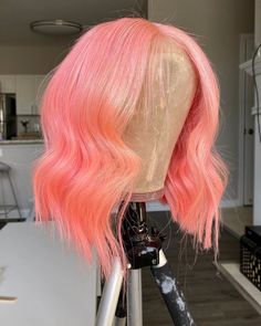 Diy Hair Coloring, Hair Coloring Techniques, Pink Bob Wig, Fox Hair Dye, Wig Installation, Pink Bob, Lace Fronts, Red Carpet Hair, Coloring Techniques