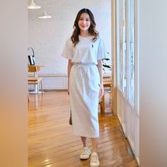 Cotton Fabric. Stretchable Material. Can Fit From Small-Medium Body Frame. Casual Mini Skirt For Daywear, Casual Cotton Daywear Skirt, Casual Cotton Skirt For Daywear, Shirt And Skirt, Rayon Pants, Body Frame, Jelly Shoes, Skirt Sets, Pajama Shirt