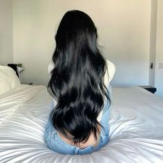 Long Black Hair Latina, Black Hair Long, Black Long Hair, Shiny Black Hair