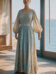 Empire Waist Regency Gown,Fairy Off Shoulder Maxi dress  available as an instant download (pdf) sewing pattern bundle with a range of size options, including plus sizes US Sizes: 2, 4, 6, 8, 10, 12, 14, 16, 18, 20, 22, 24, 26, 28, 30 Standard Sizes: XS, S, M, L, XL, 2XL, 3XL, 4XL These patterns are suitable for A4, A0, and US Letter size papers. Once your payment is processed, you will automatically receive download links for the pattern files. Please note that you can only download the files fr Bridgerton Gown, Regency Gown, Gown Vintage, Empire Waist Dress, Early Fall, Waist Dress, Pdf Sewing Patterns, Empire Waist, Dress Making