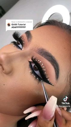 Valima Makeup, Crystal Eye Makeup, Anniversary Makeup, Birthday Makeup Looks, Glitter Makeup Looks, Rhinestone Makeup, Rave Makeup, Birthday Makeup