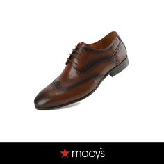 in stock Leather Brogues, Store Signs, Dark Brown, Dress Shoes, Genuine Leather, Leather