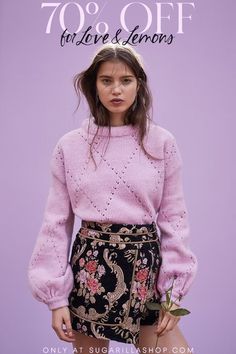 All the looks you love 70% off w/code SHOPPINGSPREE Kristina Webb, Pointelle Sweater, Diy Vetement, Rock Outfit, Grunge Look, Inspired Outfits, Looks Style, Mode Inspiration, Look Chic