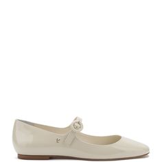 Blair Ballet Flat In Ivory Patent Leather - Larroude Larroude Shoes, Bra Alternatives, Zapatos Mary Jane, New Flat, Scarf Sale, Jennifer Fisher, Comfortable Flats, Denim Shoes, Shoe Show