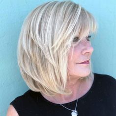 Wavy Layered Haircuts, Straight Hairstyles Medium, Corte Bob, Midlength Haircuts, Women Over 50