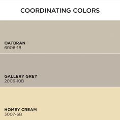 the different shades of paint that are used for coordinating colors