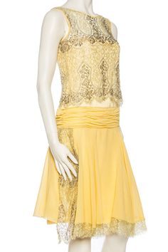 1920s Outfit, 1920s Outfits, 1920 Fashion, Yellow Silk, 1920s Dress, Chinese Dress, Silk Chiffon, Modern Fashion, Chiffon Dress