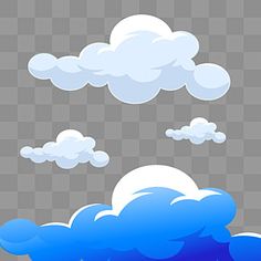 an image of clouds in the sky on a transparent background png and psd