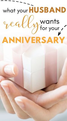 woman holding a small gift box 7 Year Wedding Anniversary Gift For Him, 7th Wedding Anniversary Gifts For Him, First Anniversary Gift For Husband