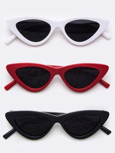 Fabulous Cat Eye Sunglasses. UV 400 Protection. Available in color red, black, and white. Cheap Novelty Black Sunglasses, Cheap Cat Eye Sunglasses For Party, Cheap Cat Eye Sunglasses For Parties, Cheap Playful Red Sunglasses, Cheap Cute Black Sunglasses, Cheap Trendy Cat Eye Sunglasses For Party, Chic Cheap Cat Eye Sunglasses For Parties, Cheap Trendy Cat Eye Sunglasses For Parties, Cheap Fun Cat Eye Sunglasses For Party