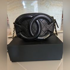 Chanel Black Crossbody Bag. Comes With Box, Original Receipt, Authenticity Card. Used But Like Brand New. Will Not Take Any Offers Luxury Black Belt Bag For Evening, Luxury Black Pouch Belt Bag, Luxury Black Belt Bag With Removable Pouch, Designer Crossbody Belt Bag, Luxury Black Rectangular Belt Bag, Designer Black Pouch Belt Bag, Luxury Black Belt Bag As Shoulder Bag, Luxury Black Belt Bag For Travel, Designer Formal Pouch Belt Bag