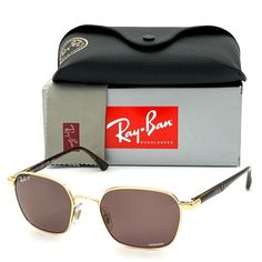 Ray Ban Rb3664 001/Bc Gold Brown / Light Purple Polarized 50mm Sunglasses Model Name : Rb3664 Frame Color: Gold Brown Lens Color: Light Purple Polarized Frame Material: Metal, Acetate Country Of Manufacture: Italy The Sunglasses Includes Ray Ban: Box, Case, Cleaning Cloth, Card. *Case Color May Vary* Modern Purple Sunglasses With Square Frame, Classic Purple Polarized Sunglasses, Formal Purple Sunglasses With Tinted Lenses, Classic Purple Tinted Sunglasses, Modern Purple Square Frame Sunglasses, Formal Purple Tinted Sunglasses, Rayban Sunglasses Mens, Original Wayfarer Classic, Ray Ban Round Sunglasses