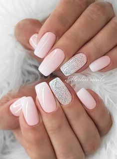 French Pedicure, Wedding Nails French, Wedding Nails Glitter, Wow Nails, Wedding Nails Design, Nail Art Wedding, Bride Nails, Neutral Nails, Bridal Nails