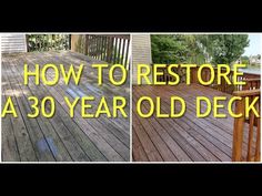 how to restore a 30 year old deck