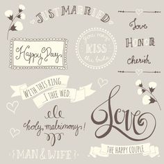 some type of lettering that says happy valentine's day and other things to write on it