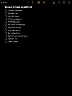 the track home workout app on an iphone
