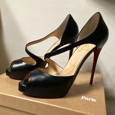 Red Bottoms In Excellent Condition Catchy Two 120 Kid Heels Kids Heels, Louboutin Heels, Christian Louboutin Heels, Red Bottoms, Louboutin Shoes, Christian Louboutin Shoes, Shoes Women Heels, Christian Louboutin, Shoes Heels