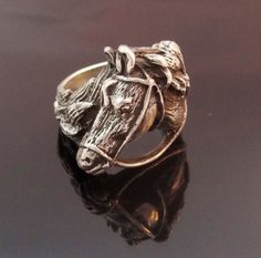 Silver Horse Ring, Horse Jewelry in Sterling Silver, Animal Ring, Animal Wrap Ring, Sterling Silver Novelty Silver Ring Jewelry, Equine Jewelry Rings, Unique Horse Design Jewelry For Gift, Formal Sterling Silver Jewelry With Horse Design, Unique Horse Design Jewelry Gift, Animal Wrap Rings, Luxury Silver Horse Design Necklace, Silver Horse Design Jewelry Bracelet, Collectible Silver Horse Design Jewelry