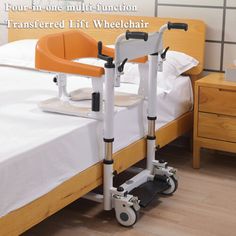 ad eBay - Find many great new & used options and get the best deals for Patient Chair Transferred Lift Wheelchair w/180° Split Seat and Bedpan 440 lb at the best online prices at eBay! Free shipping for many products! Elderly Home Care, Home Lift, Disabled Bathroom, Wheel Chair, Elderly Home, Shower Chair, Back To Home, Chair Height, Caregiver