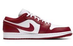 Air Jordan 1 Low 'Gym Red' 553558-611 (AJ1/SNKR/Retro/Men's/Low Top/Basketball) Retro Low-top Red Basketball Shoes, University Red Sneakers For Sports Events, University Red Low-top Sneakers For Sports, University Red Low-top Sneakers For Sports Events, Red Low-top Sportswear Sneakers, Casual Sneakers With Red Sole For Sports Events, Casual University Red Basketball Shoes For Sports, University Red Casual Sneakers For Sports Events, Sporty University Red Basketball Shoes