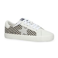 FLAIR 40 - BLACK/WHITE NATURAL CHECKERED White Suede Sneakers With Speckled Midsole, Sporty Black And White Leather Sneakers, Trendy White Suede Sneakers, Black And White Lace-up Synthetic Sneakers, Black And White Leather Casual Sneakers, Casual Black And White Leather Sneakers, Trendy White Leather Sneakers, Kids Tie Dye, Vintage Swim