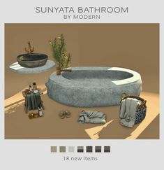 Sims 4 Furniture CC: Sunyata Bathroom SET By Modern Sims 4 Furniture, Furniture Cc, Sims 4 Tsr, Sims 4 Cc Download, Sims Packs, The Sims 4 Pc, Free Sims 4, The Sims 4 Packs, Sims 4 Body Mods