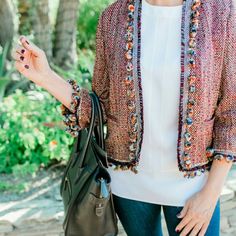 Go Boho ! (It's A Safe Place To Go Right Now ) From Zara Aw16 Collection Comes This Cute Pom Pom And Fringe Trimmed Multi-Color Tweed Jacket. New With Tag Made In Spain For Zara Tags; New, Boho, Tween, Multi, Fringe, Office, Casual, Business, Home, Work, Travel, Jeans, Party, Concert, Festival, Tags, Red Tweed Jacket For Spring, Multicolor Tweed Jacket For Fall, Zara Casual Tweed Jacket For Fall, Multicolor Tweed Jacket For Fall Workwear, Casual Zara Tweed Outerwear, Casual Tweed Outerwear By Zara, Casual Zara Tweed Jacket, Tweed Jacket Outfit, Travel Jeans