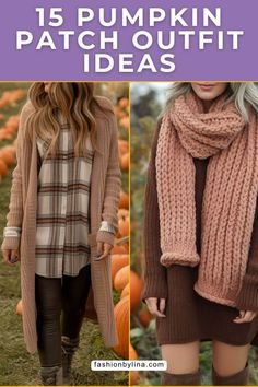 Pumpkin Picking Outfit, Pumpkin Patch Outfit Ideas, Edgy Fall Outfits, Outfit Boots, Patch Outfit, Outfit Ideas For Fall, Brown Sweater Dress, Pumpkin Patch Outfit, Chunky Knit Scarves