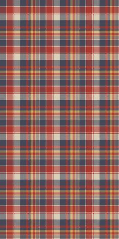 a plaid pattern with red, yellow and blue colors