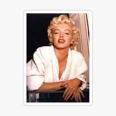 marilyn monroe sticker on white background