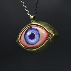 Blue Human Eye Necklace, Gifts for Women, Eye Jewelry, Gift Idea, Eyeball Pendant, Bloody Blue Eye, Gift for Boyfriend, Handmade Eye Jewelry - Etsy Turkey Gift For Boyfriend Handmade, Deep Blue Eyes, Eyes Necklace, Necklace Evil Eye, Luxury Jewelry Box, Eye Gift, Bronze Jewelry, Bronze Ring, Human Eye